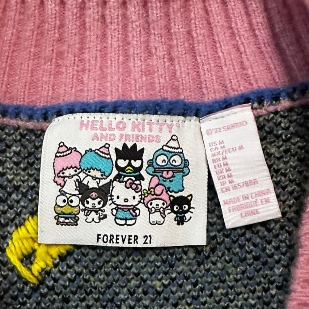 Forever 21 RARE Hello Kitty and Friends Sweater. Limied Edition. Like New NWOT - Picture 4 of 6